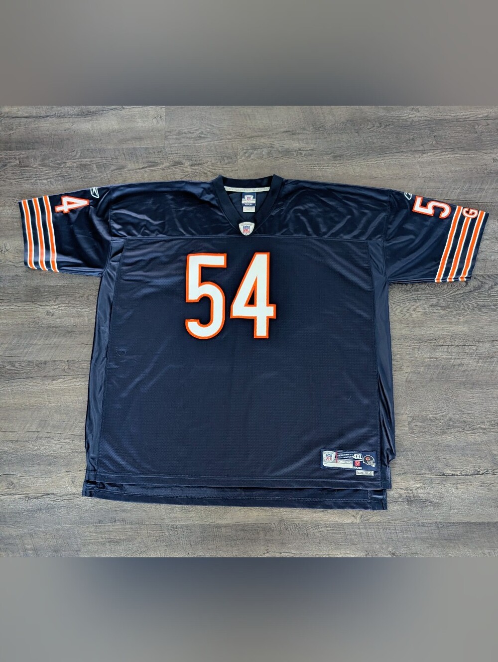 Reebok Authentic Stitched NFL Chicago Bears Brian Urlacher #54 VTG Jersey Sz 4XL